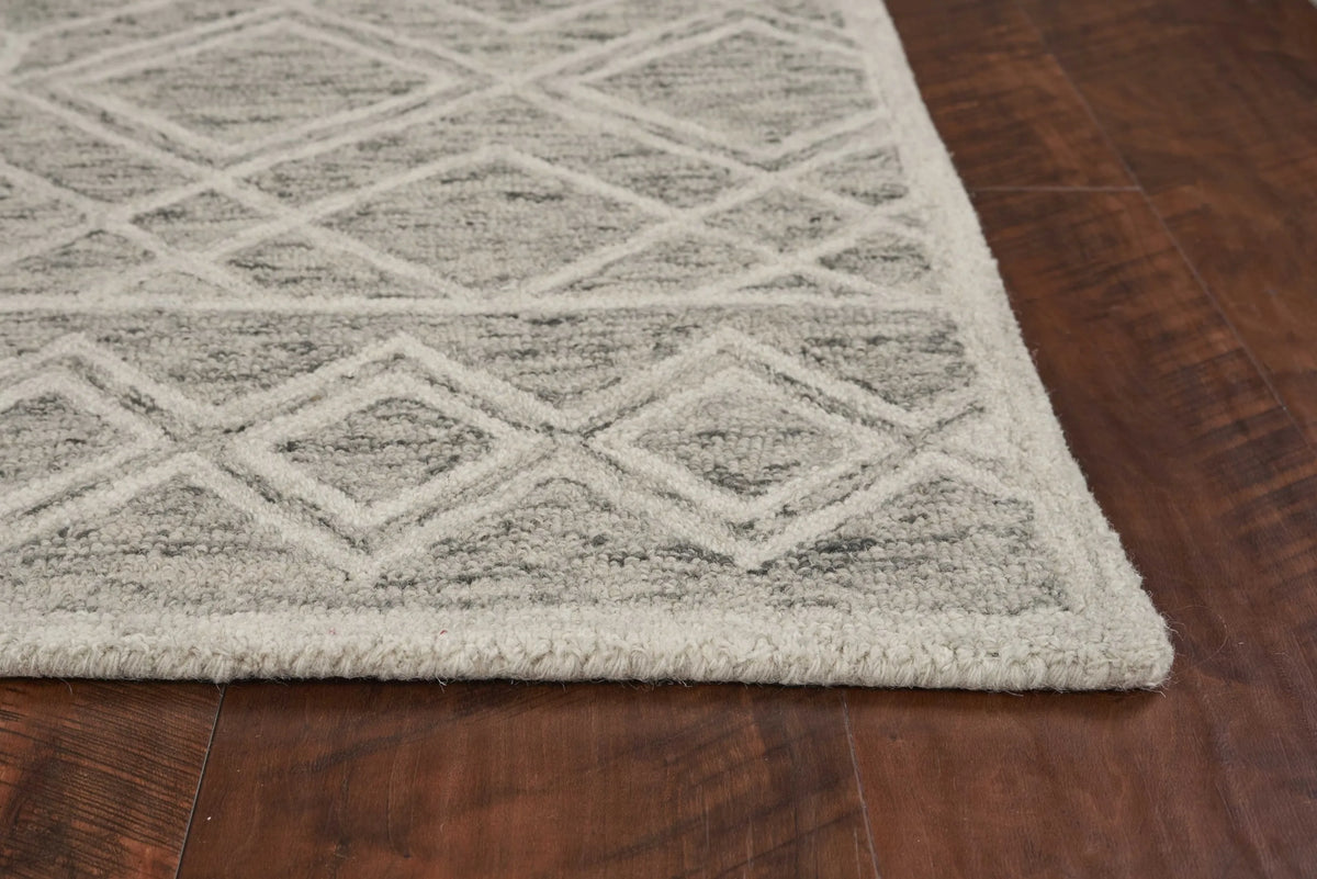 Sand Hand-Hooked Wool Rug - 8' x 10'