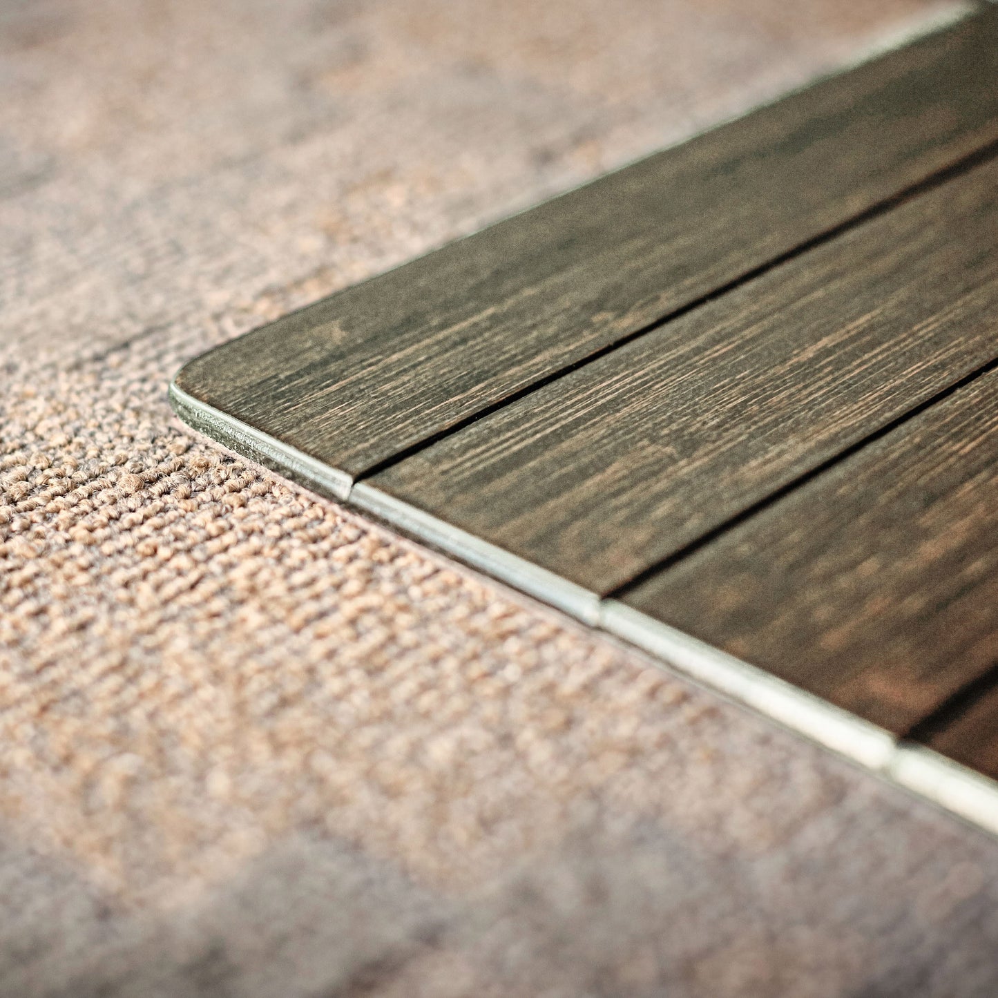 Java Standard Bamboo Chair Mat with Lip edge detail