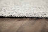 Valais Wool & Cotton Round Area Rug Close Up Detail