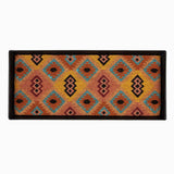 Metal Boot Tray with Tan & Multi Tribal Coir Insert image 2 frontview