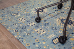 Tabriz Blue & Beige 1/4" Rug'd Chair Mat