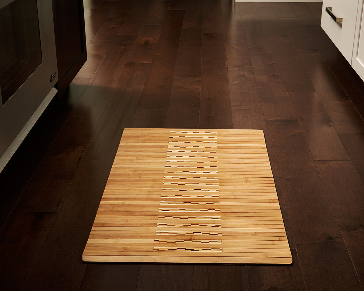 Bamboo Kitchen & Bath Mat Natural Natural Rug Co
