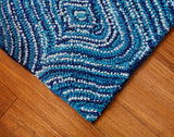 Splashy Sophie Cotton Rug Weave Pattern Close Up View