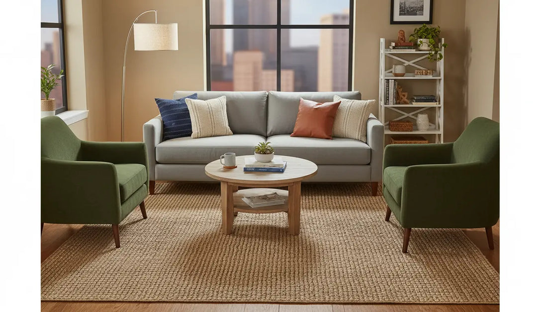 cozy urban apartment living room 