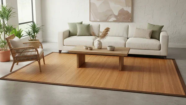 Bamboo Rug Material Bamboo Rugs: Natural Texture, Thougthful Craftsmanship – Natural Rug Co