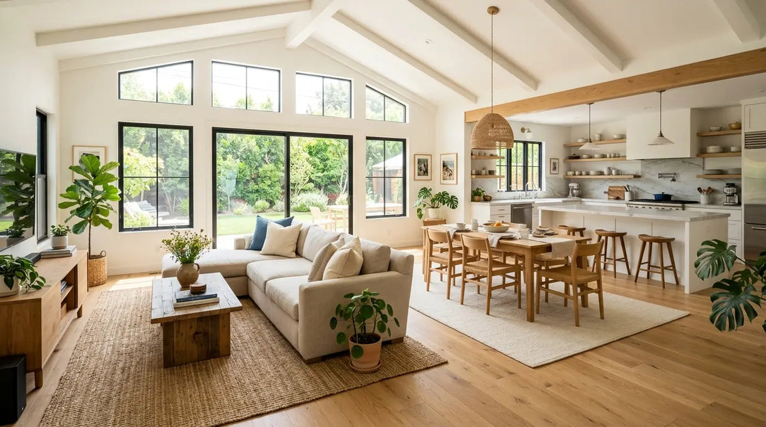 sunny home with open floor plan 