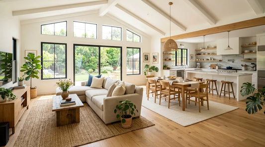 sunny home with open floor plan 