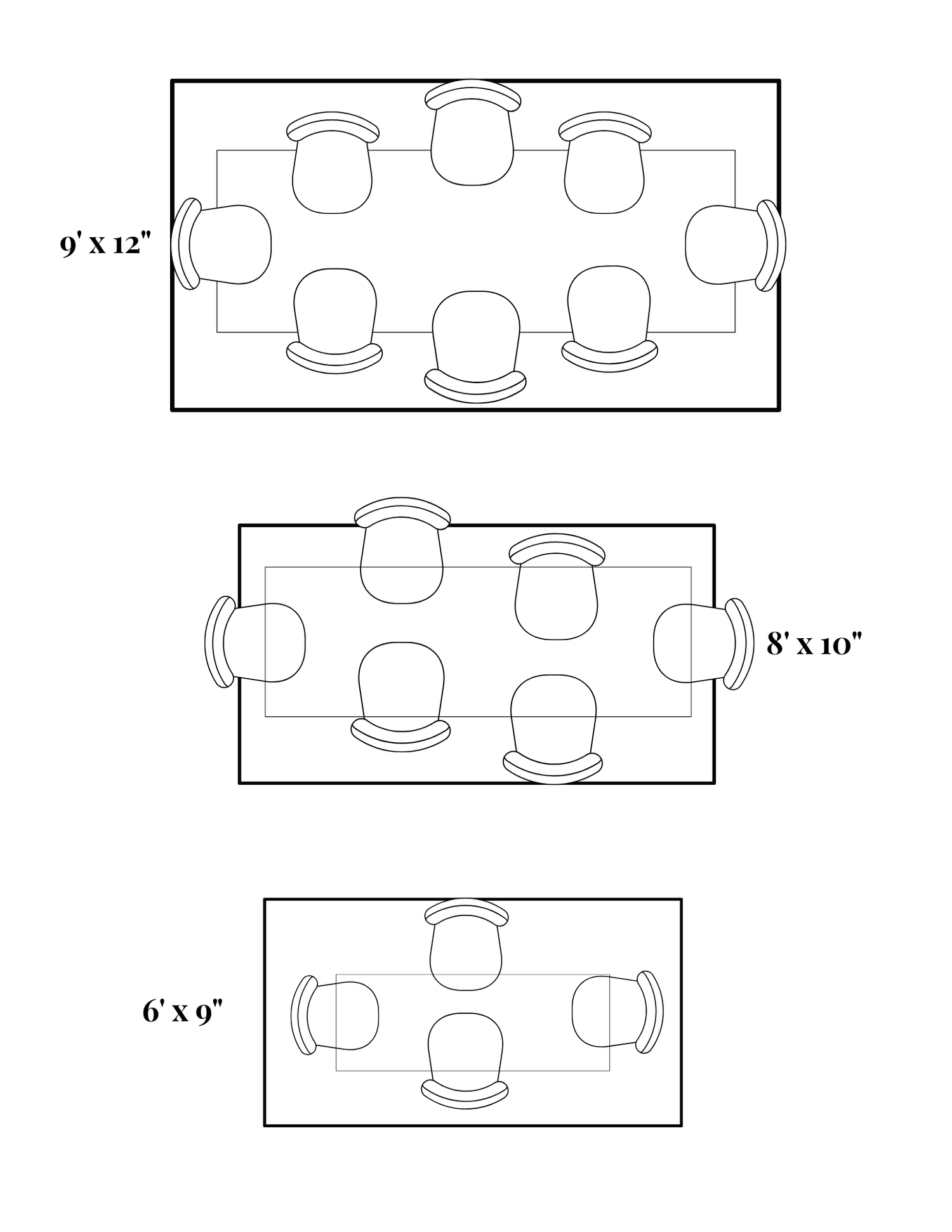 rug size visualizer for dining room 
