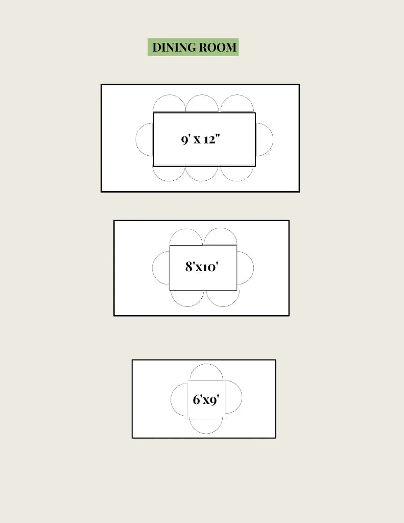 dining room rug size visualizer