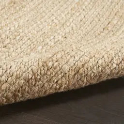 Beige Hand Woven Jute Runner - 12'