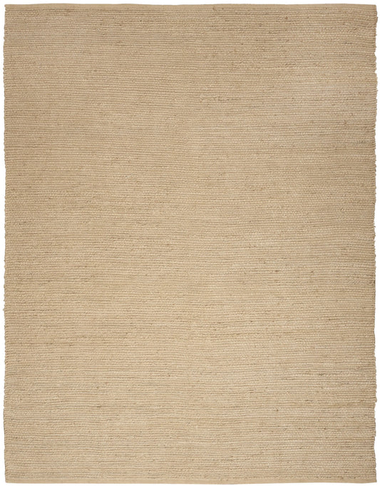 Beige Jute Hand Woven Rug - 9' x 12'