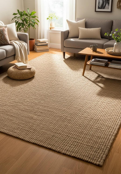 Top Seller - Andes Hand Woven Natural Jute Rug (Asst. Sizes)