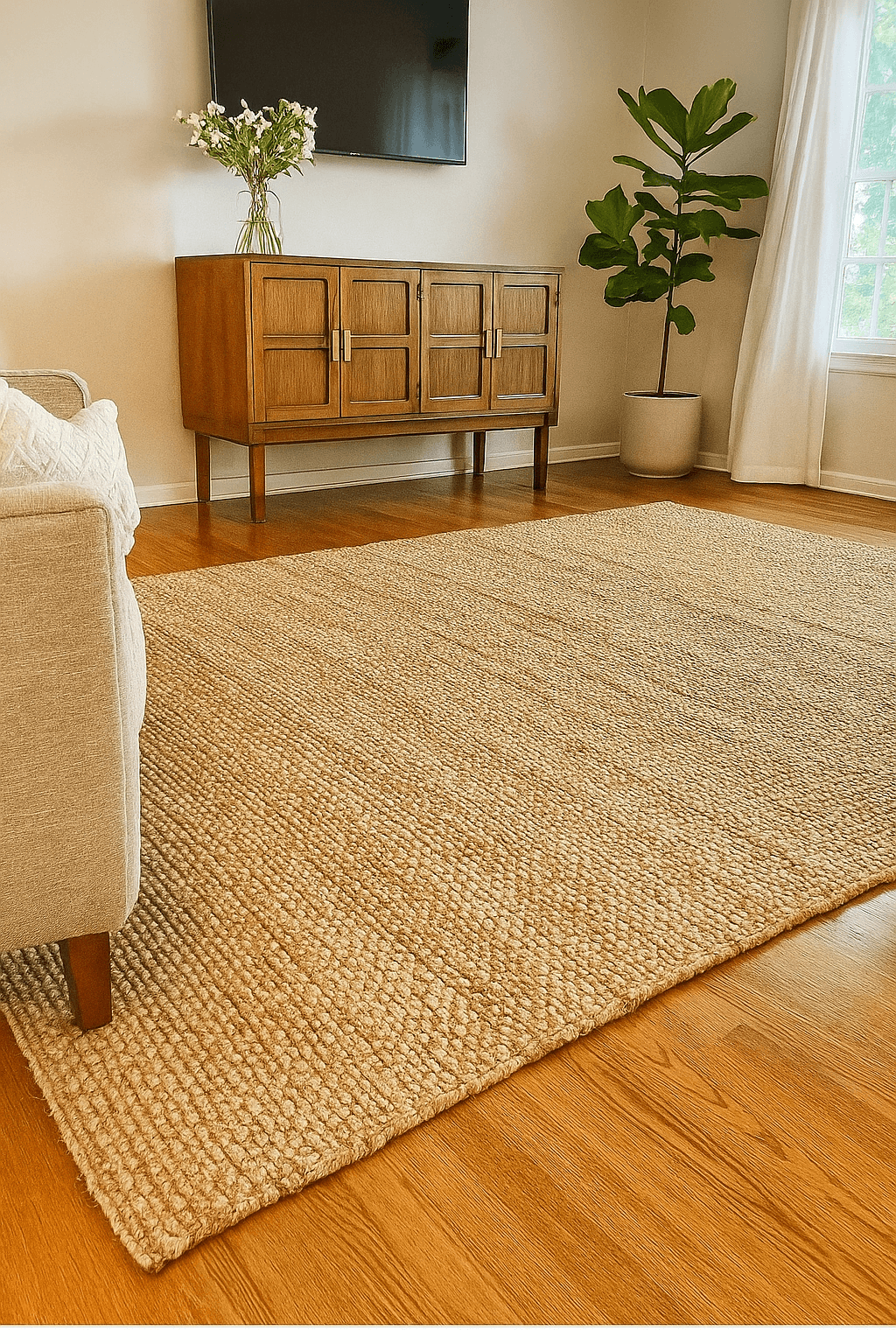 Top Seller - Andes Hand Woven Natural Jute Rug (Asst. Sizes)