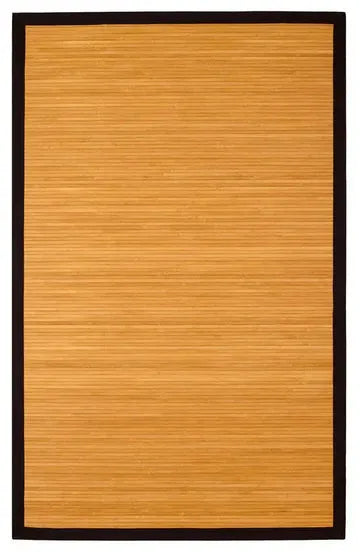 Light Bamboo Rug on white background