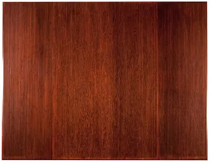 large cherry bamboo office chair mat