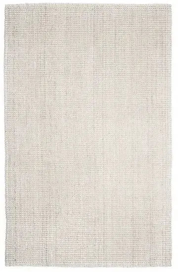 Textured ivory rug on a white background