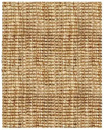 natural jute rug on white background