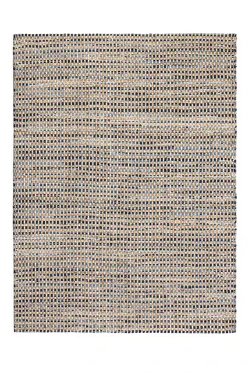 texture blue, tan, and ivory woven jute rug