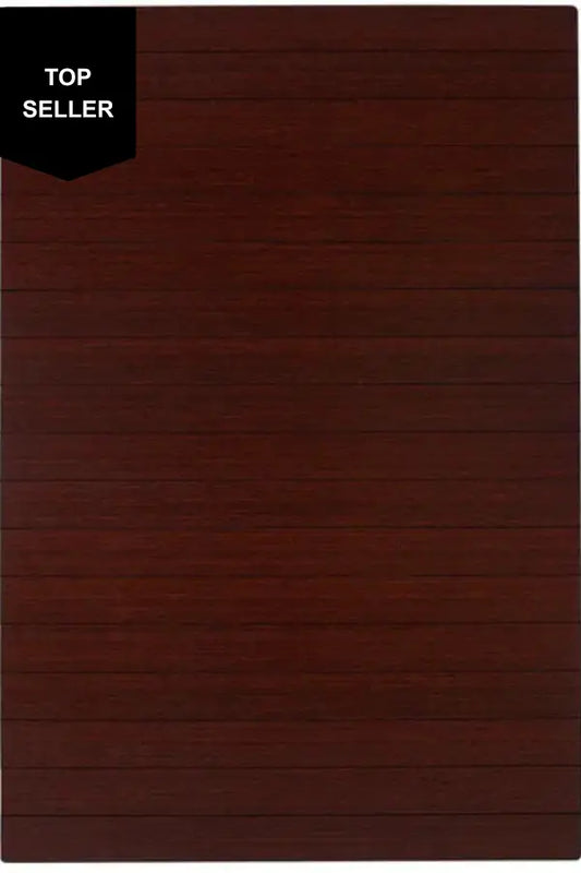 Deluxe Bamboo Chair Mat, Roll-Up, No Lip ☆