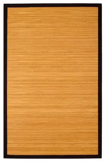 bamboo area rug on a plain background