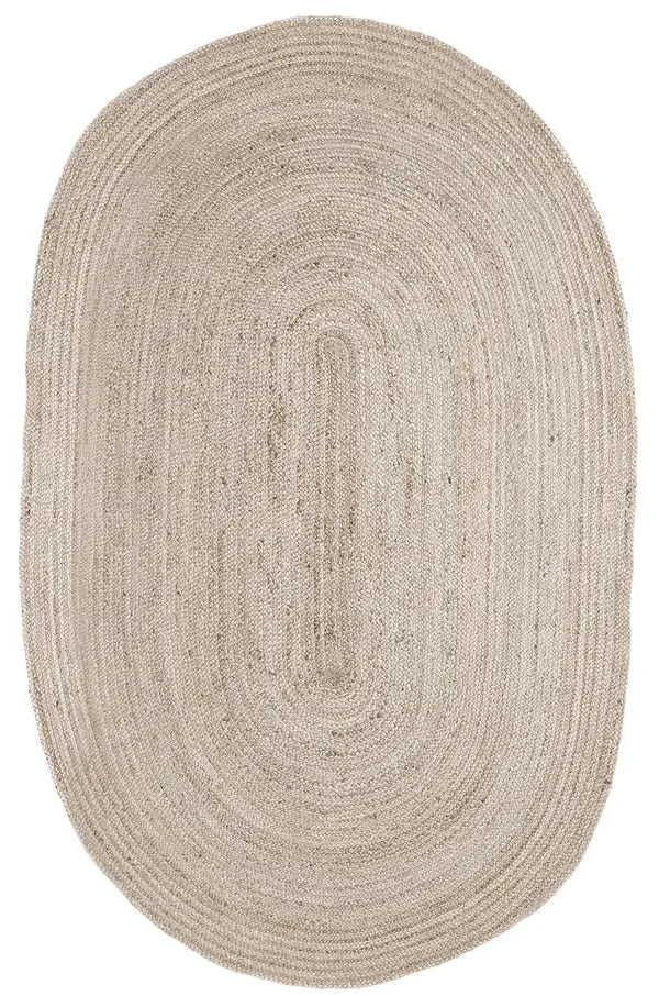 Kerala Round Creme Handwoven Jute Rug
