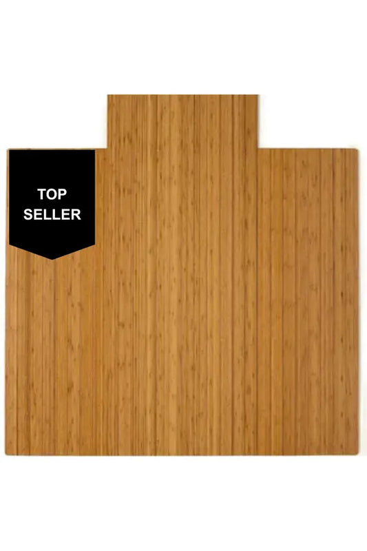 Standard Bamboo Chair Mat, Roll-Up, With Lip  ☆