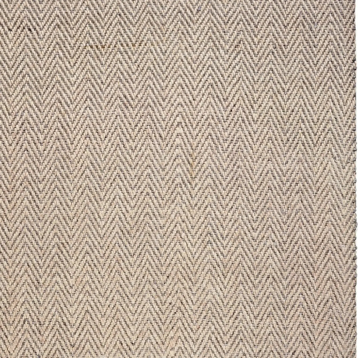 texture close up of herringbone oatmeal rug