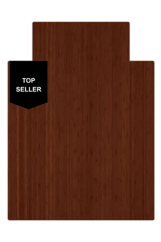 Walnut Standard Bamboo Chair Mat with Lip ☆