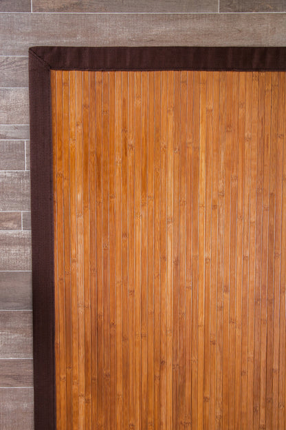 Cafe Mocha Moso Bamboo Rug - 5 Sizes