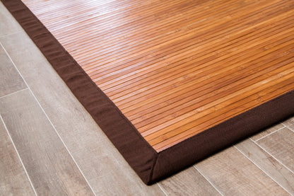 Cafe Mocha Moso Bamboo Rug - 5 Sizes