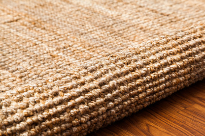 Andes Hand Woven Natural Jute Rug rolled