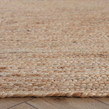 Kerala Natural Jute Rug  edge detail