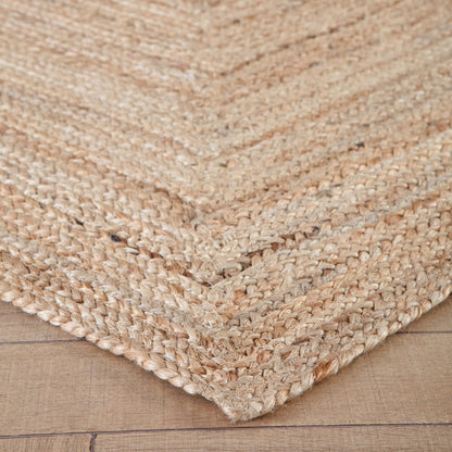 Kerala Natural Jute Rug corner detail