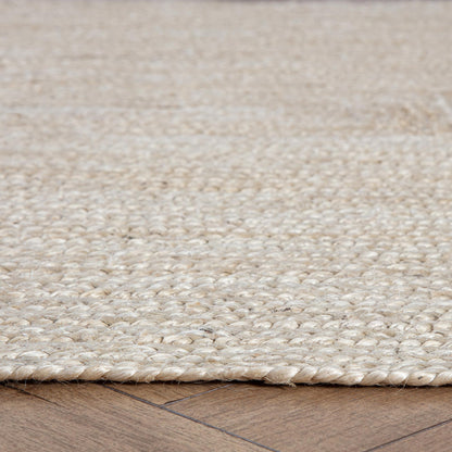 Kerala Ivory Jute Rug side view