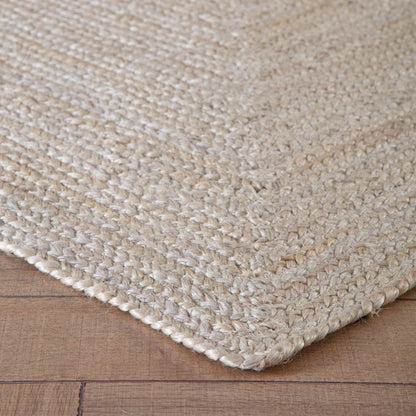 Kerala Ivory Jute Rug edge detial