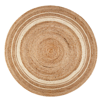 Round Hand Braided Jute Rug