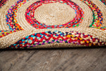 Maya Cotton and Jute Round Rug