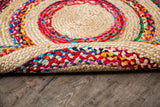 Maya Cotton and Jute Round Rug