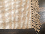 Sparrow Jute & Wool Rug Edge Detail with Fringe