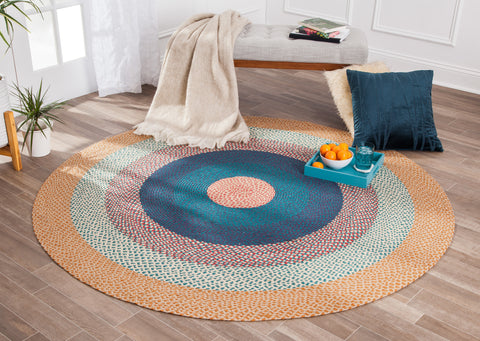 Country Realm Round Jute Area Rug