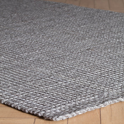 Andes Handloom Woven Gray Jute Area Rug edge detail