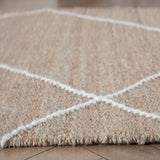 Parallel Lines Natural with Ivory Wool Stripe Rug
