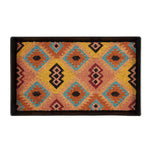 Metal Boot Tray with Tan & Multi Tribal Coir Insert -24.5″ × 14″ × 1.5″