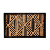 Metal Boot Tray with Black & Tan Tribal Coir Insert