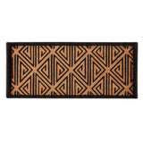Metal Boot Tray with Black & Tan Tribal Coir Insert