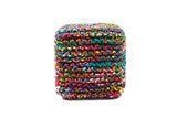 Rainbow Cube Pouf 18 inches