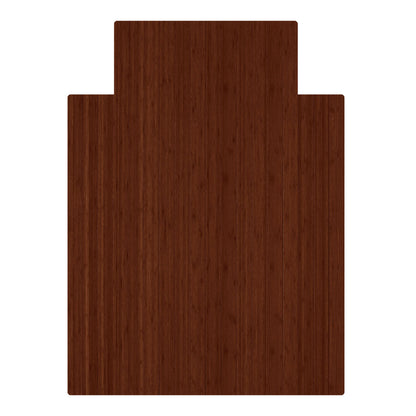  Walnut Standard Bamboo Chair Mat with Lip 