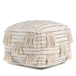 Graduation Day Beige & Gray Ottoman - these pieces are filled in the U.S.A. with premium, expanded polypropylene beads