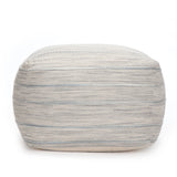 Penelope Brown & Ivory Pouf - these pieces are filled in the U.S.A. with premium, expanded polypropylene beads
