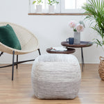 Halifax Sqaure Pouf - Color/Finish: Gray, Ivory